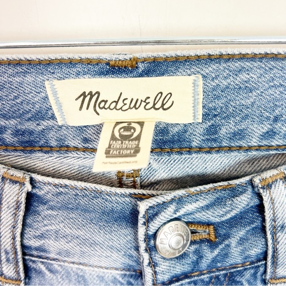 MADEWELL DEAN EASY STRAIGHT JEAN BUTTON FLY MID RISE WOMENS SZ 24 NEW - Picture 2 of 6